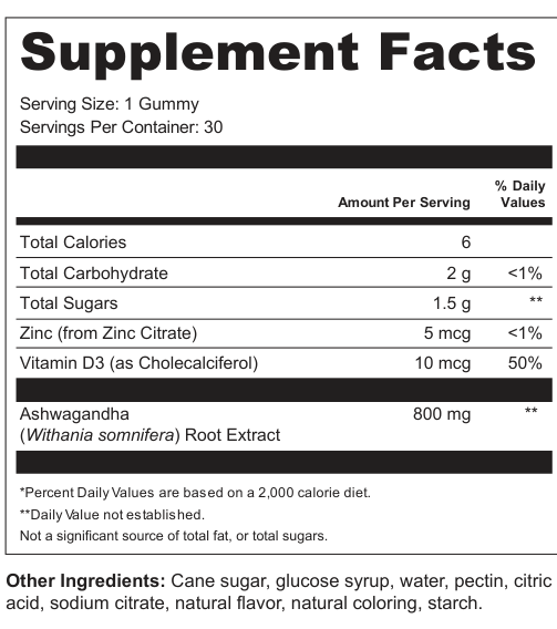 Supplement Facts for Harbor